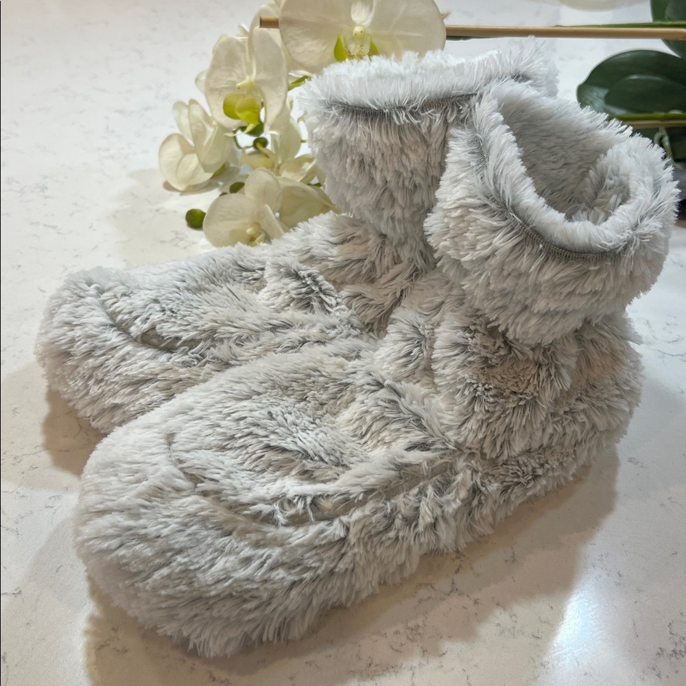 Plush Bootie Slippers for Women - Pale Pink - Picture 10 of 14
